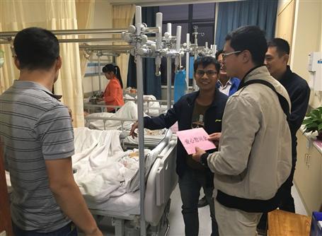 雪中送炭三九暖，愛心慰問家人情 記探望同事吳宇家人