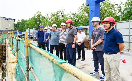 黃中到冶建第七分公司項(xiàng)目開(kāi)展內(nèi)澇防汛綜合檢查