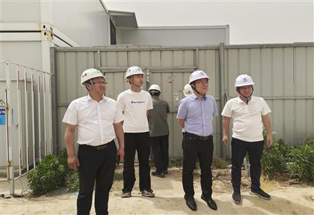 廖立波到第八分公司承建項目調研指導工作